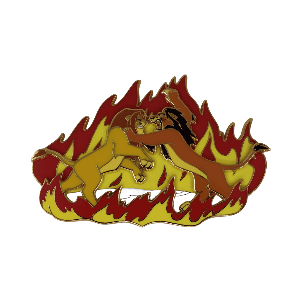 Simba Scar Fight Disney pin