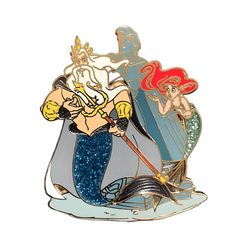 King Triton and Ariel Disney pin