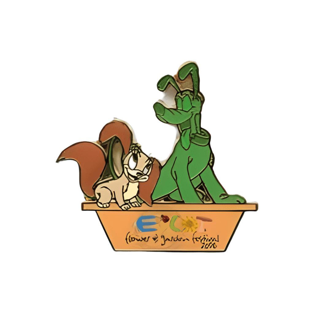 Fifi with Pluto Topiary Disney pin