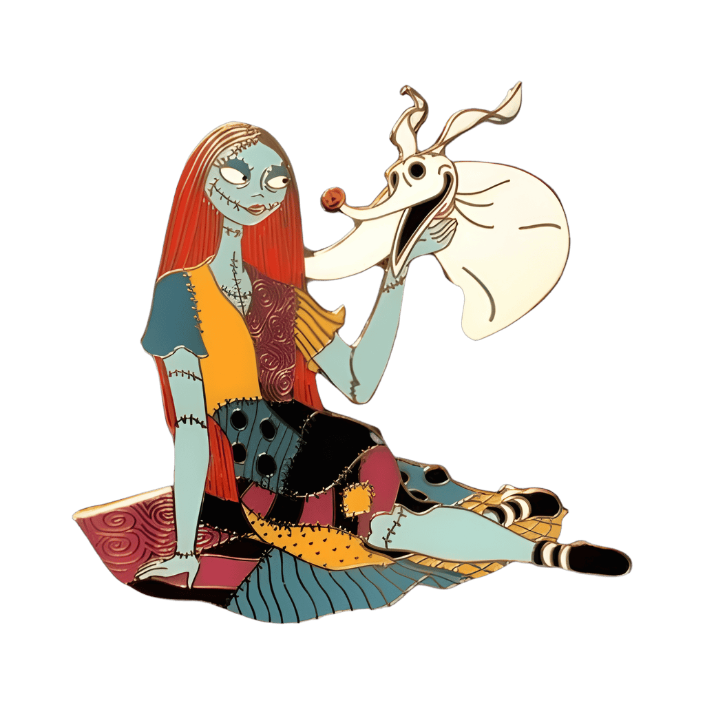 Sally and Zero Disney pin
