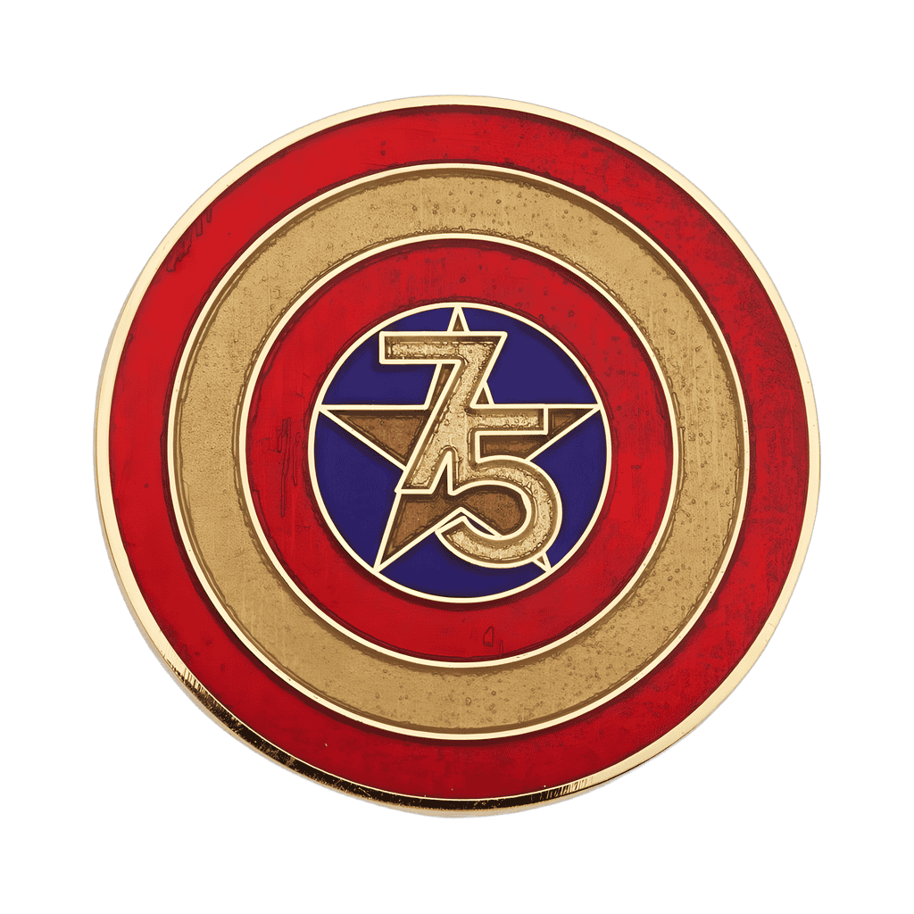 Golden 75 Shield Disney pin