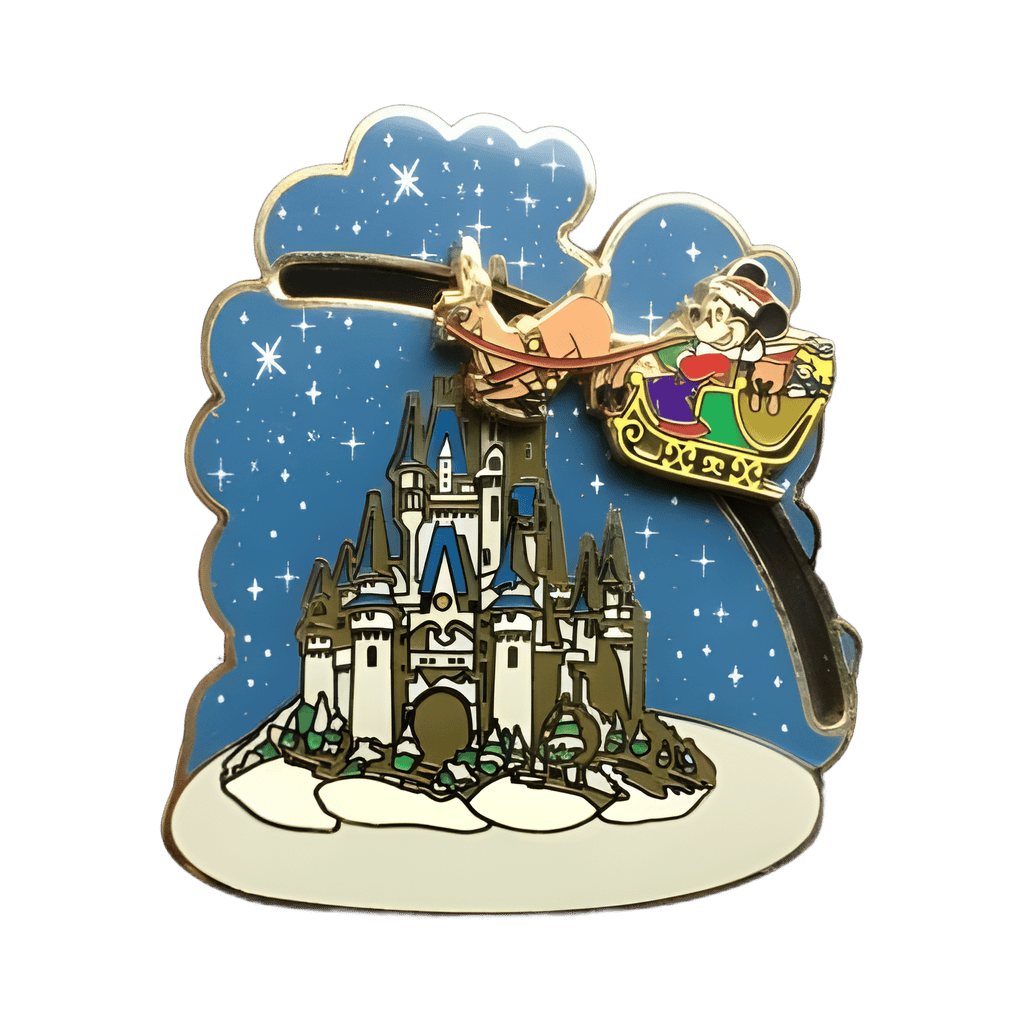 Mickey Mouse Santa Sleigh Disney pin
