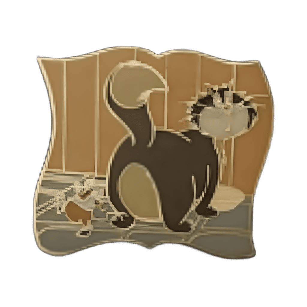 Gus sneaking past Lucifer Disney pin