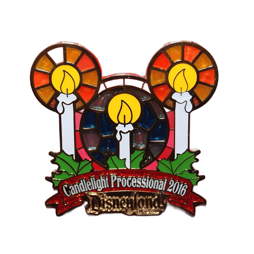 2016 Stained Glass Candles Disney pin