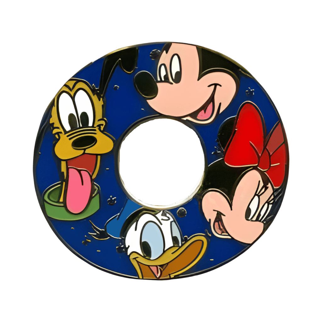 O Mickey, Minnie, Donald, and Pluto Disney pin