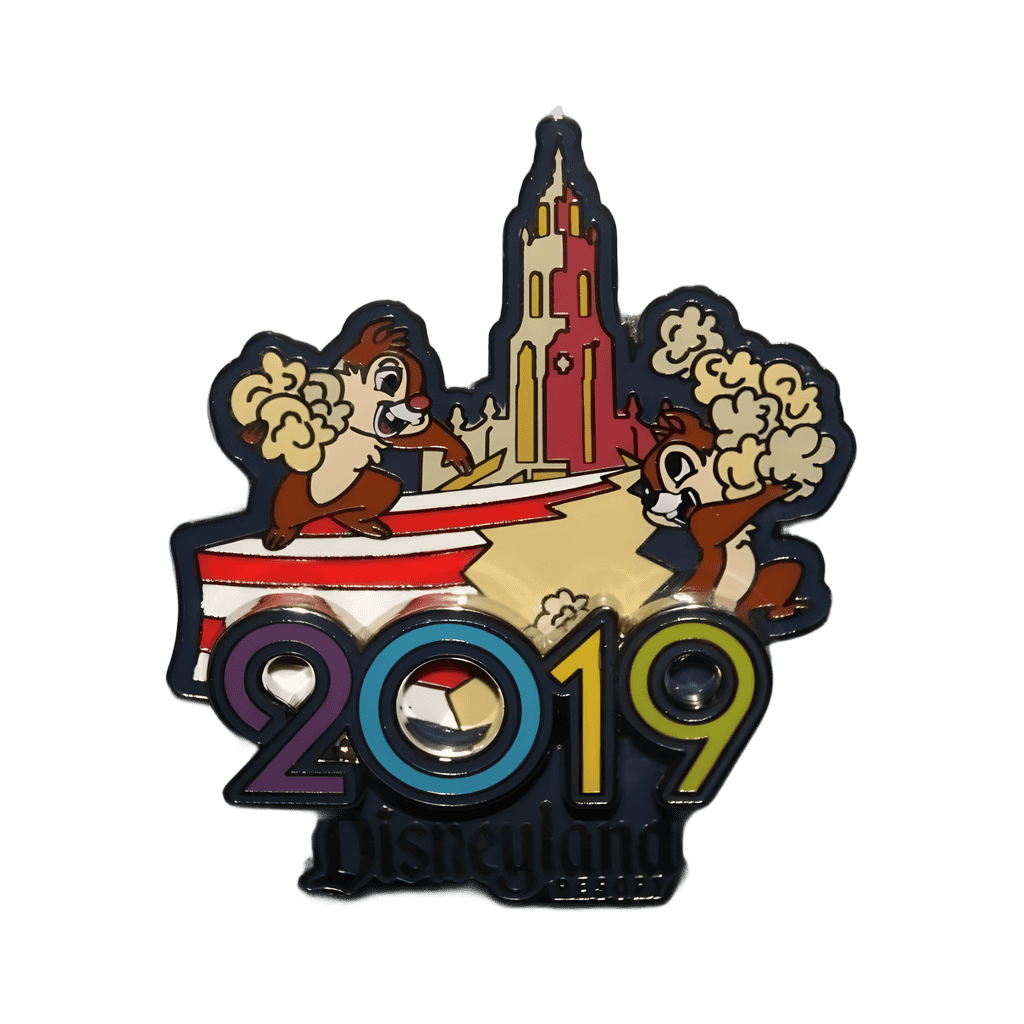 Chip and Dale and Carthay Circle Theatre Dated Logo Disney pin