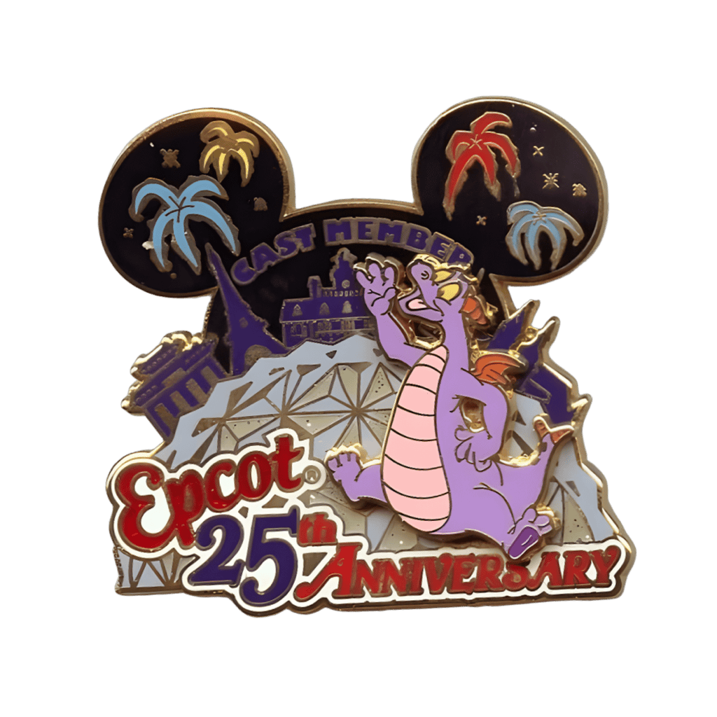 Cast Member Exclusive Epcot 25th Anniversary Figment Disney pin