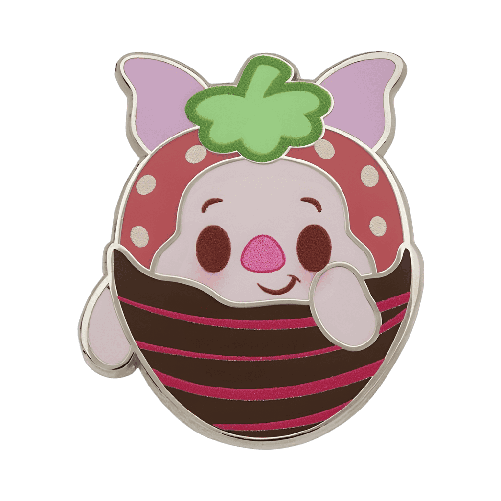 Piglet Chocolate Dipped Strawberry Disney pin
