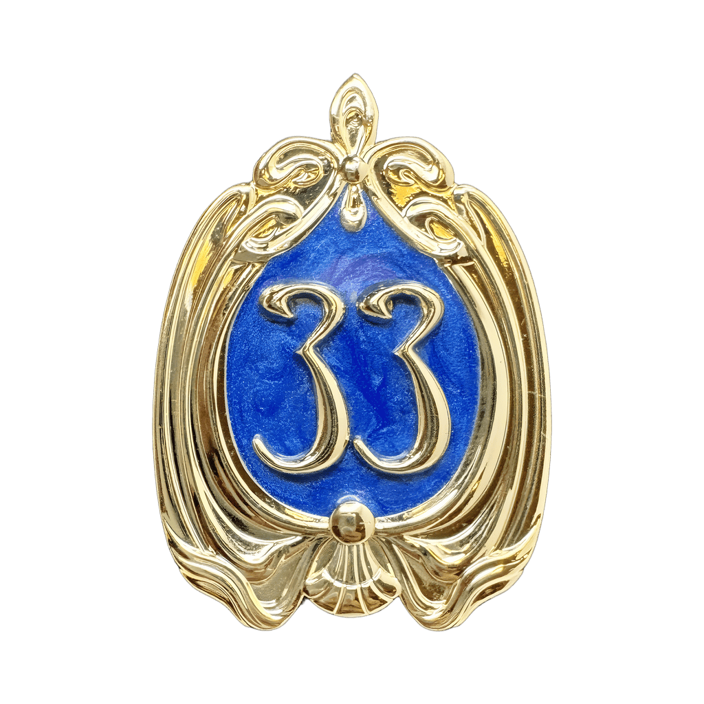 Club 33 Gold Logo - Blue Disney pin