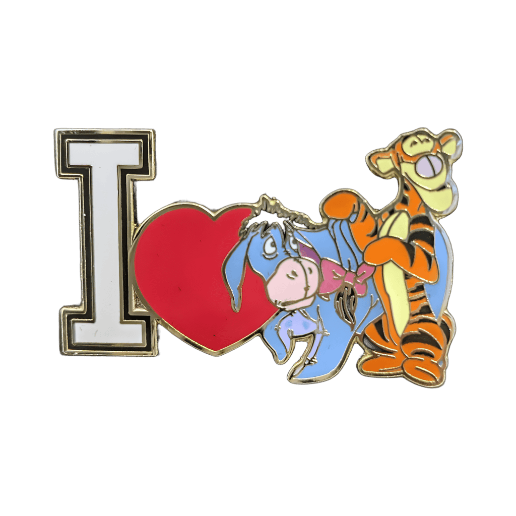 I Love (Heart) Eeyore & Tigger Disney pin