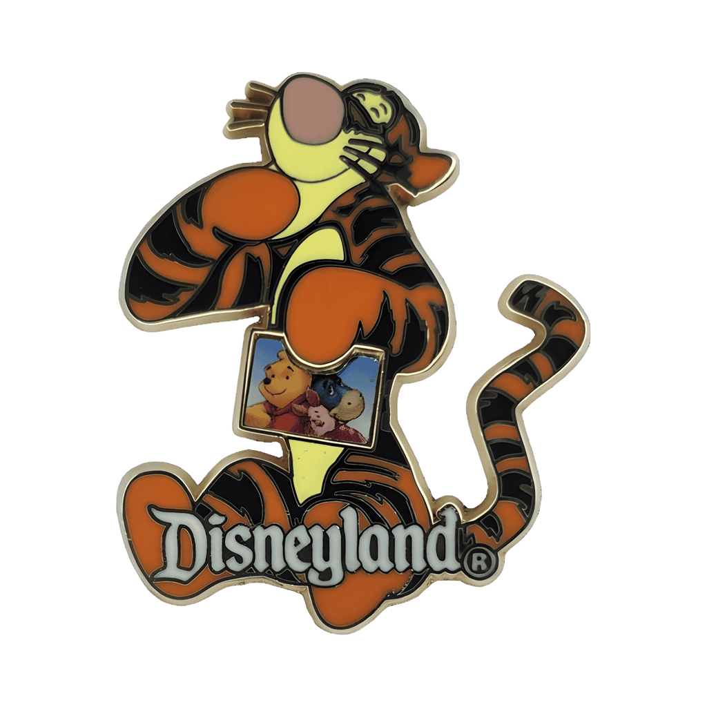 Tigger with Photo of Pooh, Piglet, and Eeyore Disney pin