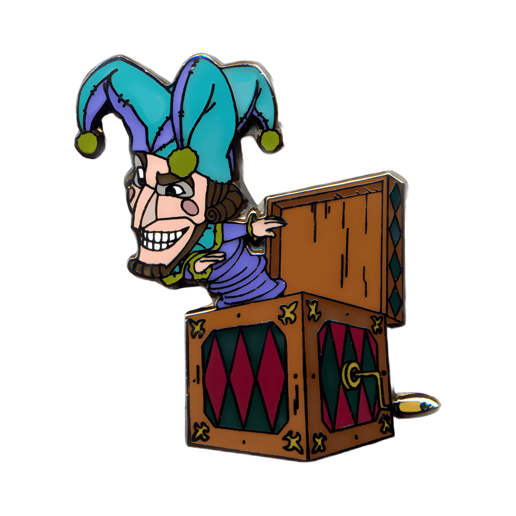 Jester Jack in the Box Disney pin