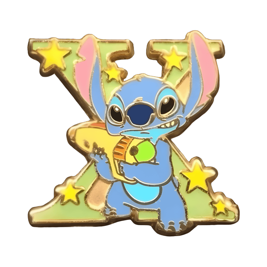 Letter X - Stitch Disney pin