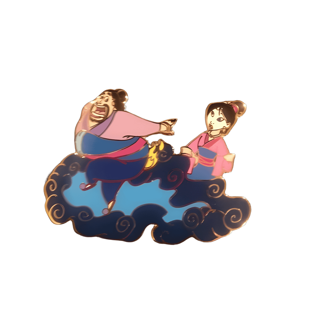 Mulan & Matchmaker on Fire Disney pin