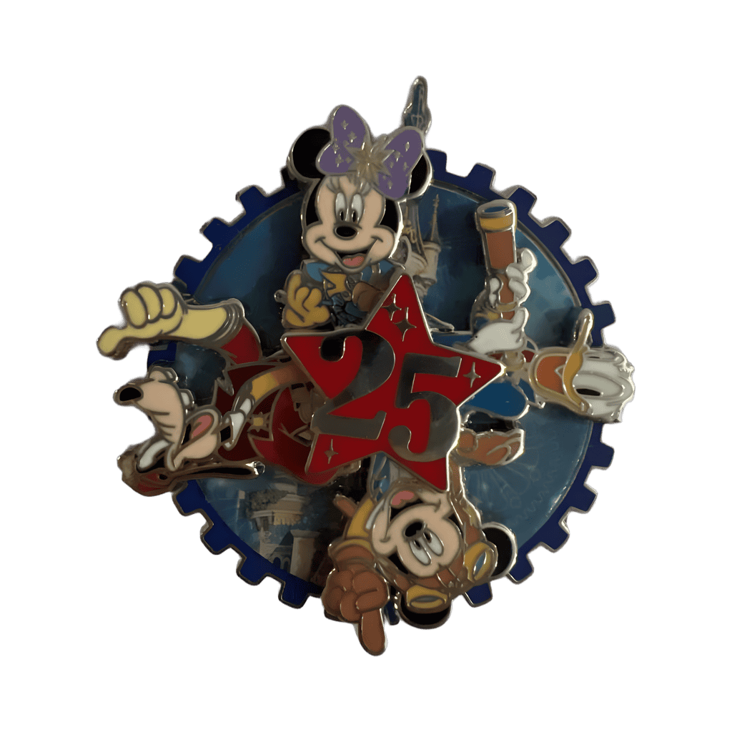 DLP 25th Anniversary Spinner Disney pin