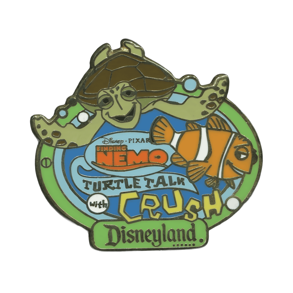 Turtle Talk with Crush (Green Border) Disney pin