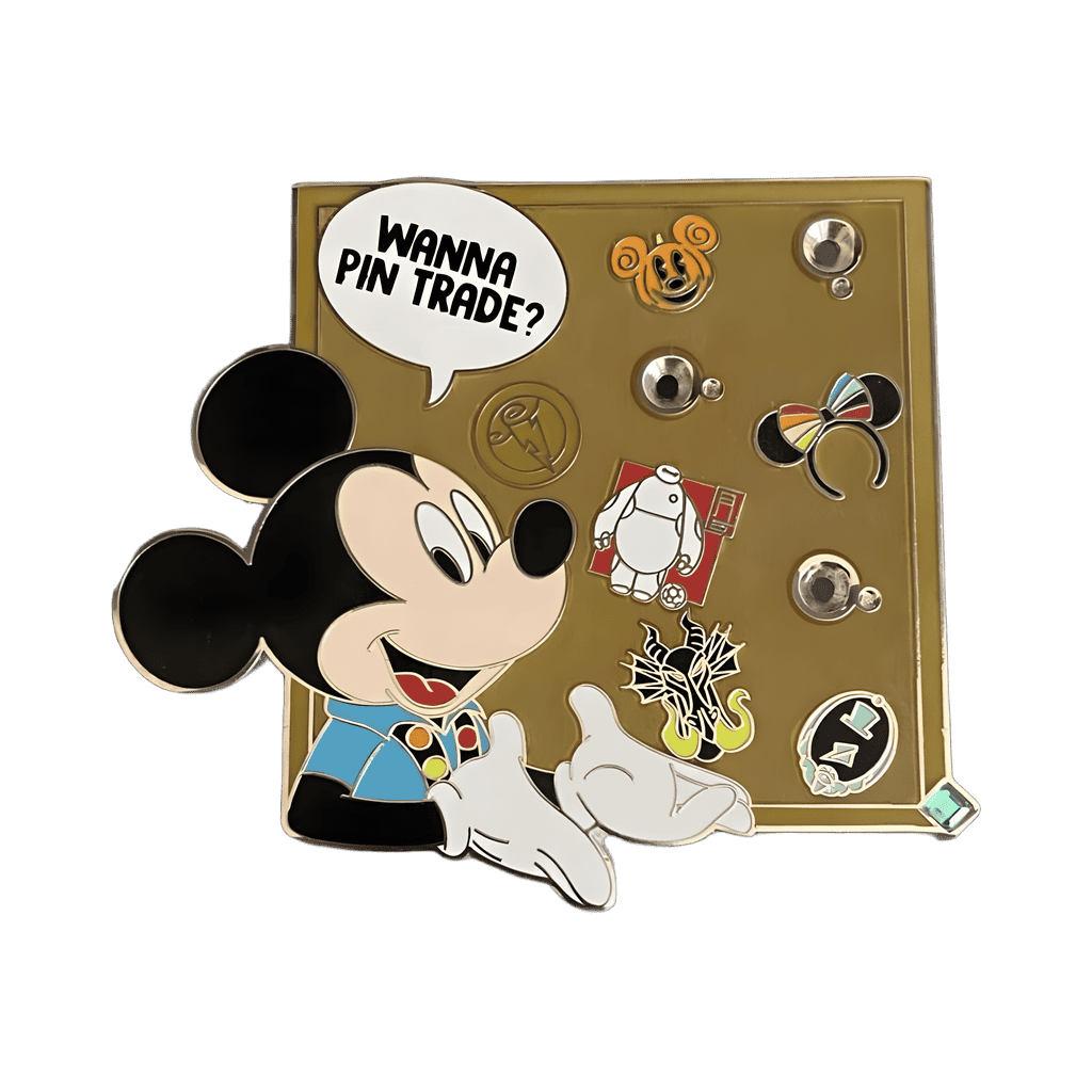 Wanna Pin Trade? - Mickey with Mini Pin Board Set - Mickey Disney pin