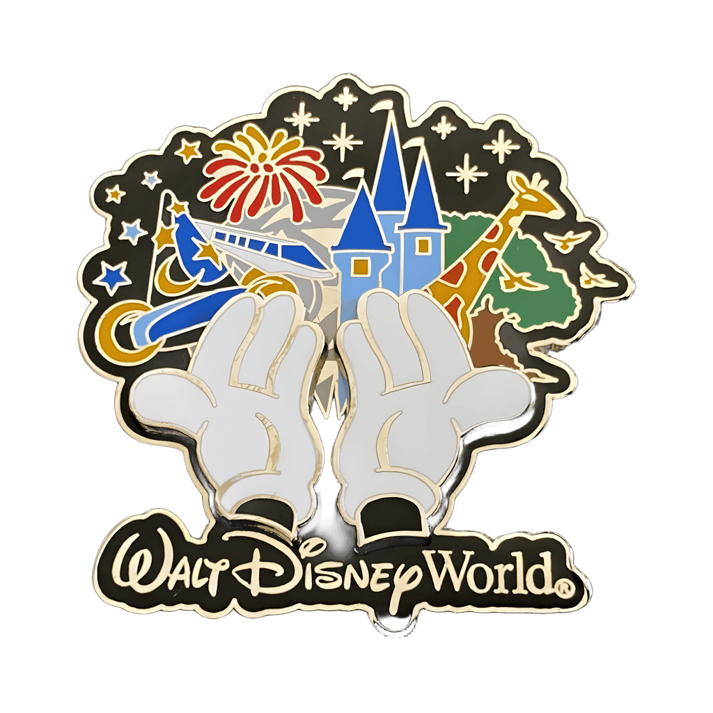 4 Park Icons Mickey Hands 3D Pin Disney pin