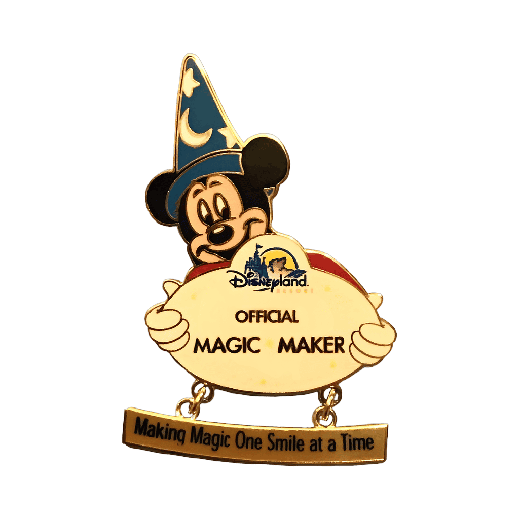 Sorcerer Mickey and Cast Name Tag/Badge Disney pin