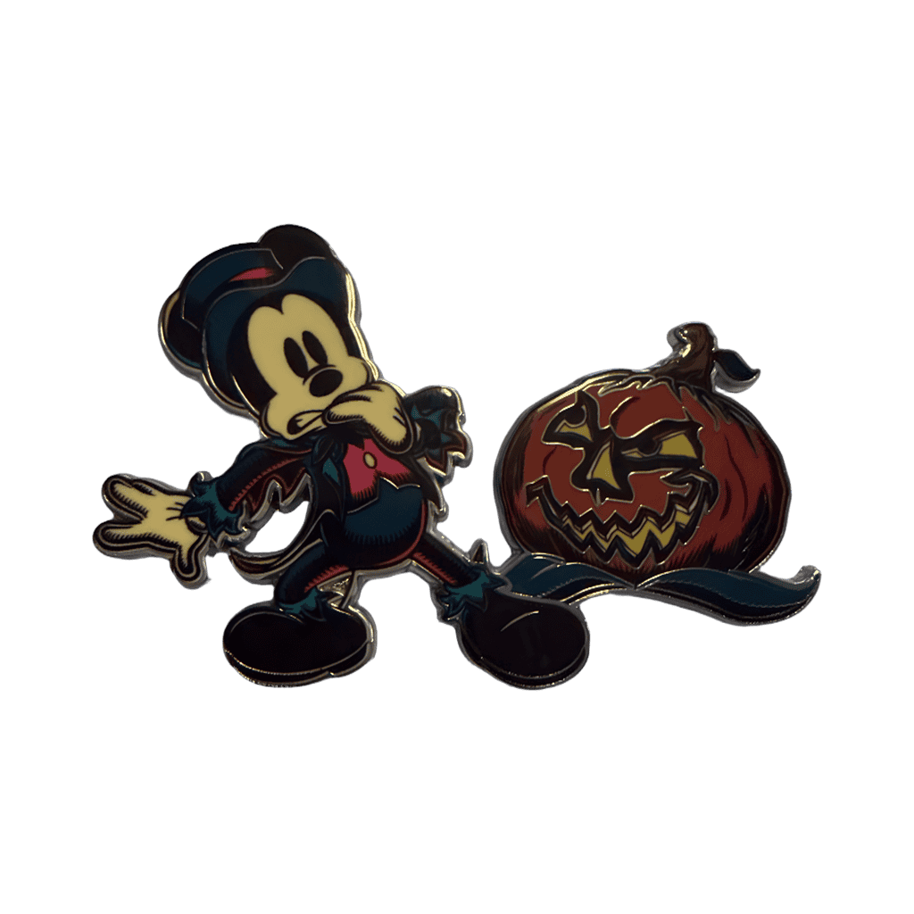 Mickey Mouse with scary Jack O Lantern Disney pin