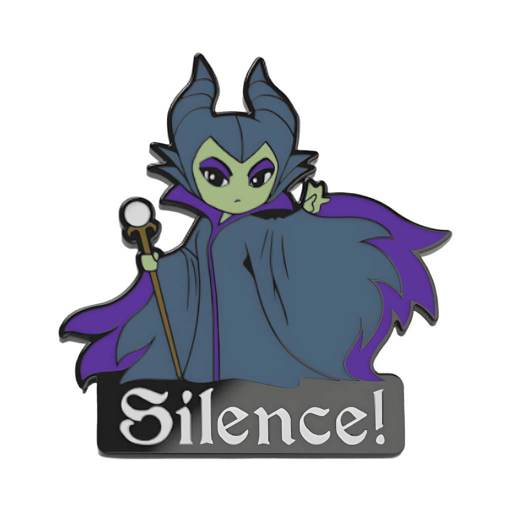 Maleficent Silence! Disney pin