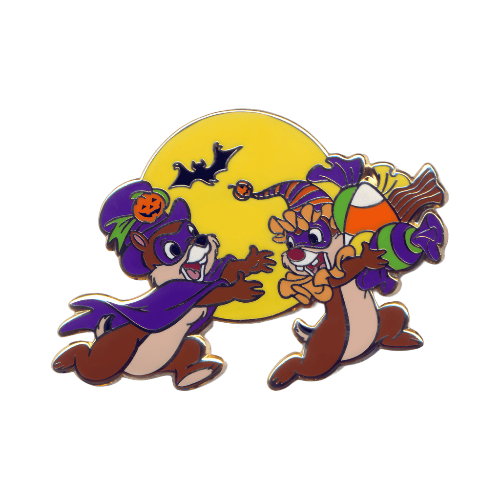 Chip chasing Dale with Candy Disney pin