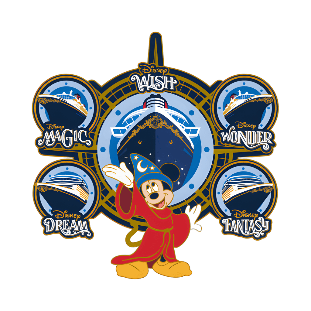 The 5 Ships of Disney Cruise Line Disney pin