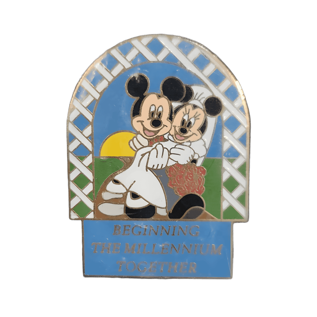 Beginning the Millennium Together — Mickey Bridal Carrying Minnie Disney pin