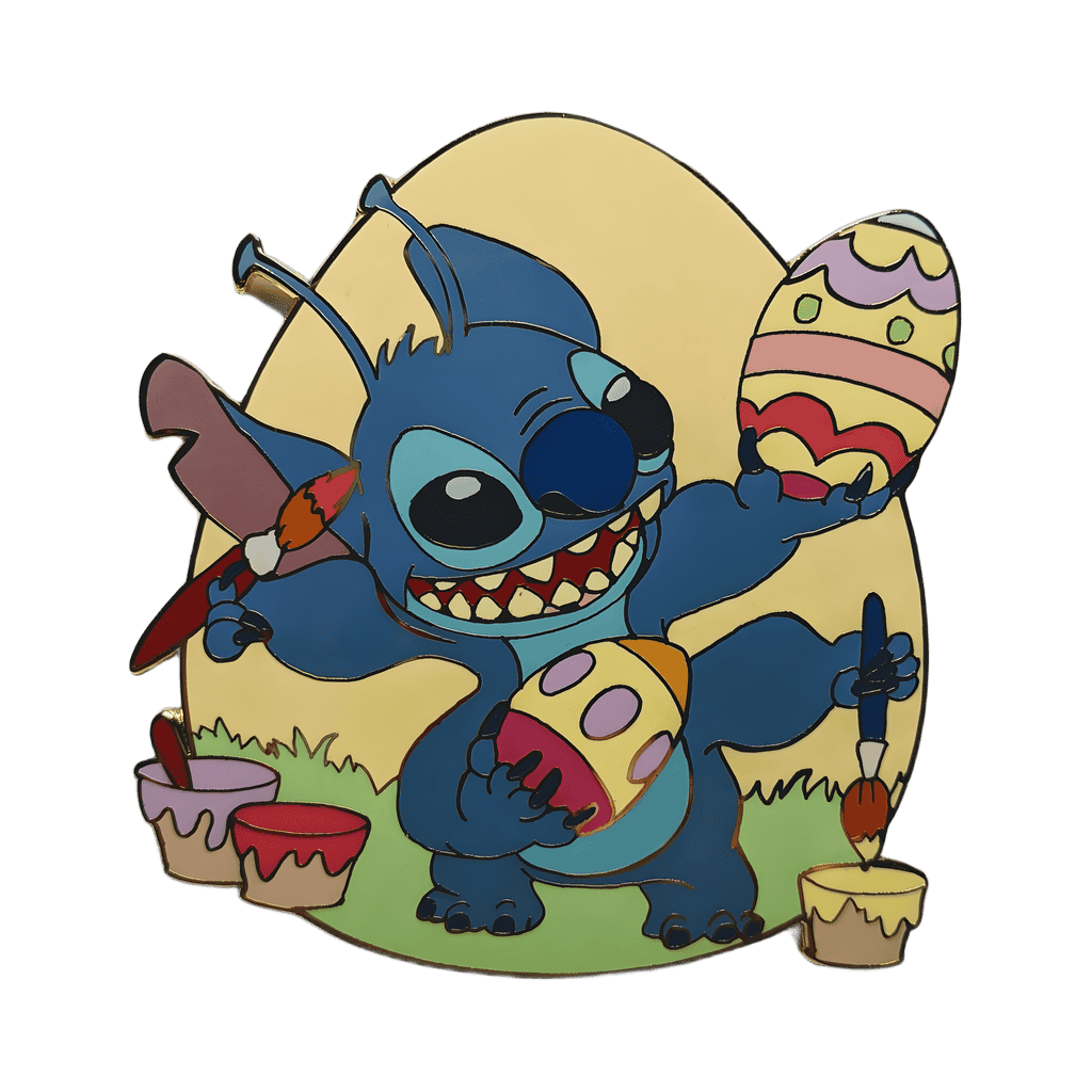 Stitch Dying Easter Eggs Disney pin