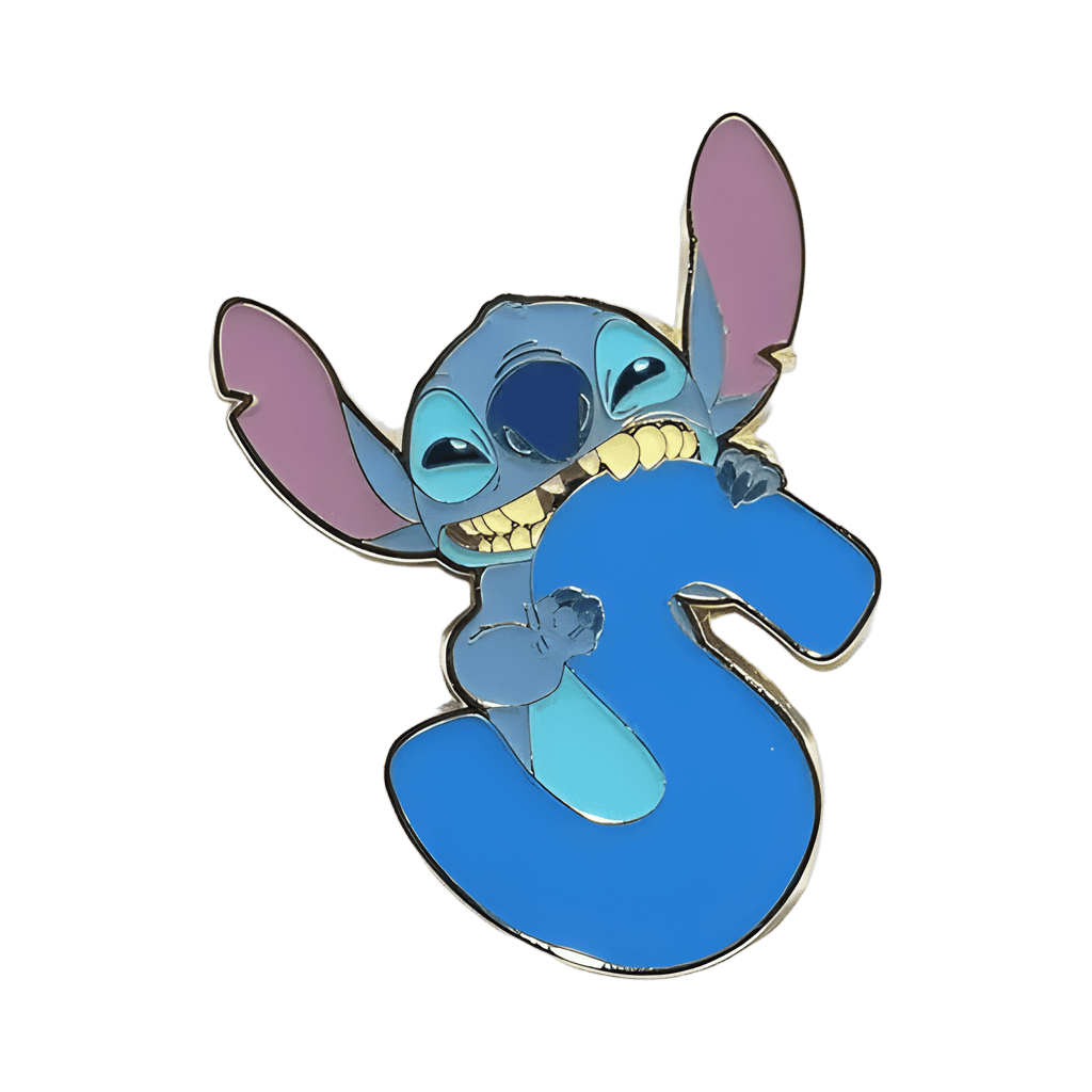 Blue Letter S Disney pin