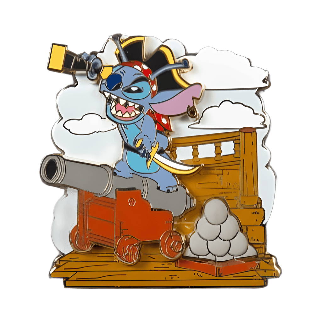 Stitch with Cannon Disney pin