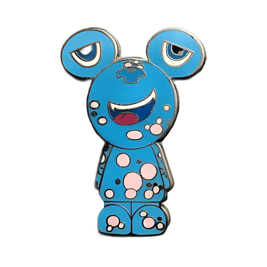 Cheeky Bubbles (Blue with Pink Dots) Disney pin