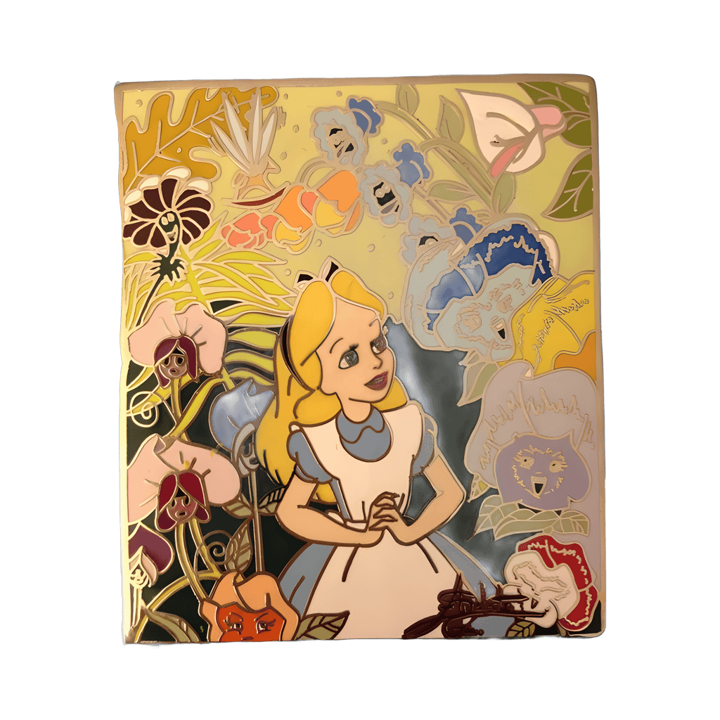 Alice with Flowers Disney pin