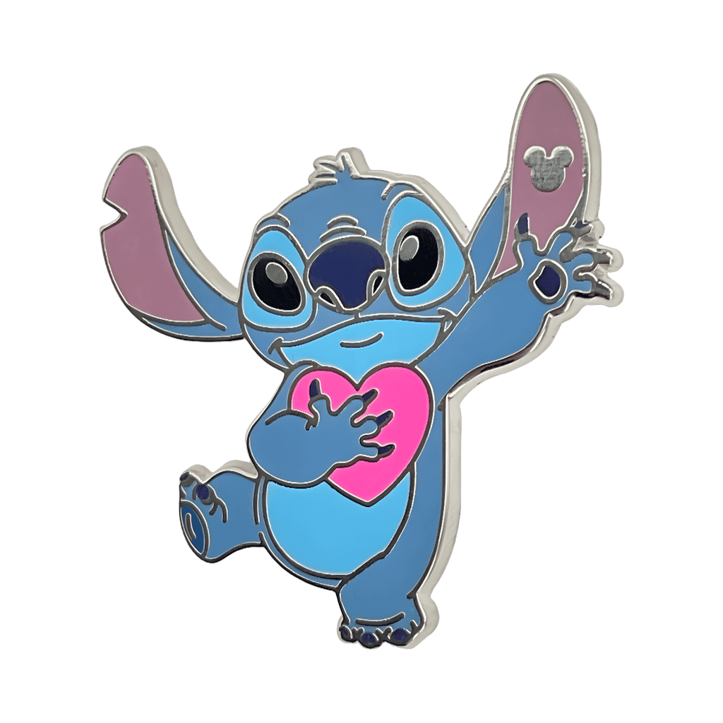 Stitch with Heart Disney pin