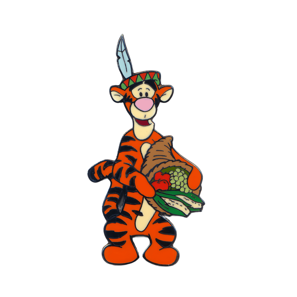 2001 - Tigger Dressed as a Native American with a Cornucopia Disney pin