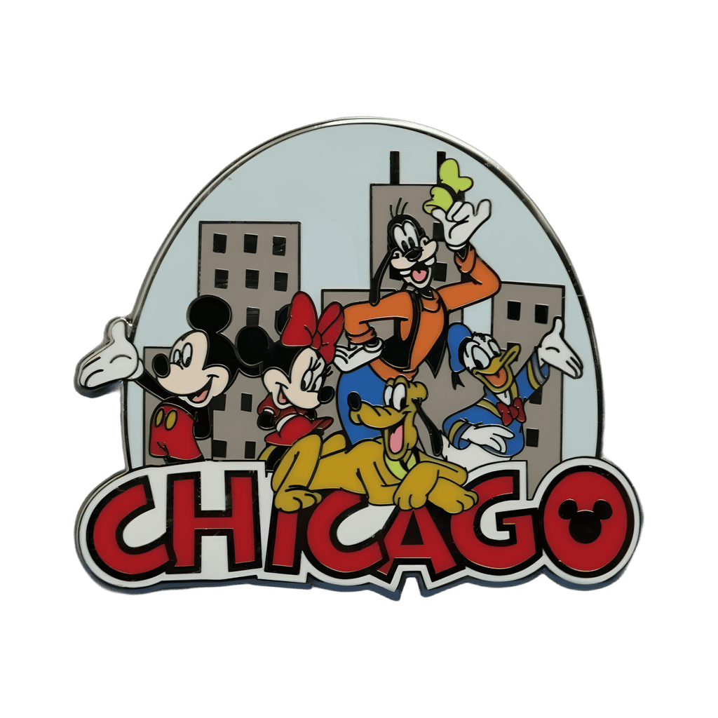 Mickey and Friends Chicago Skyline Disney pin