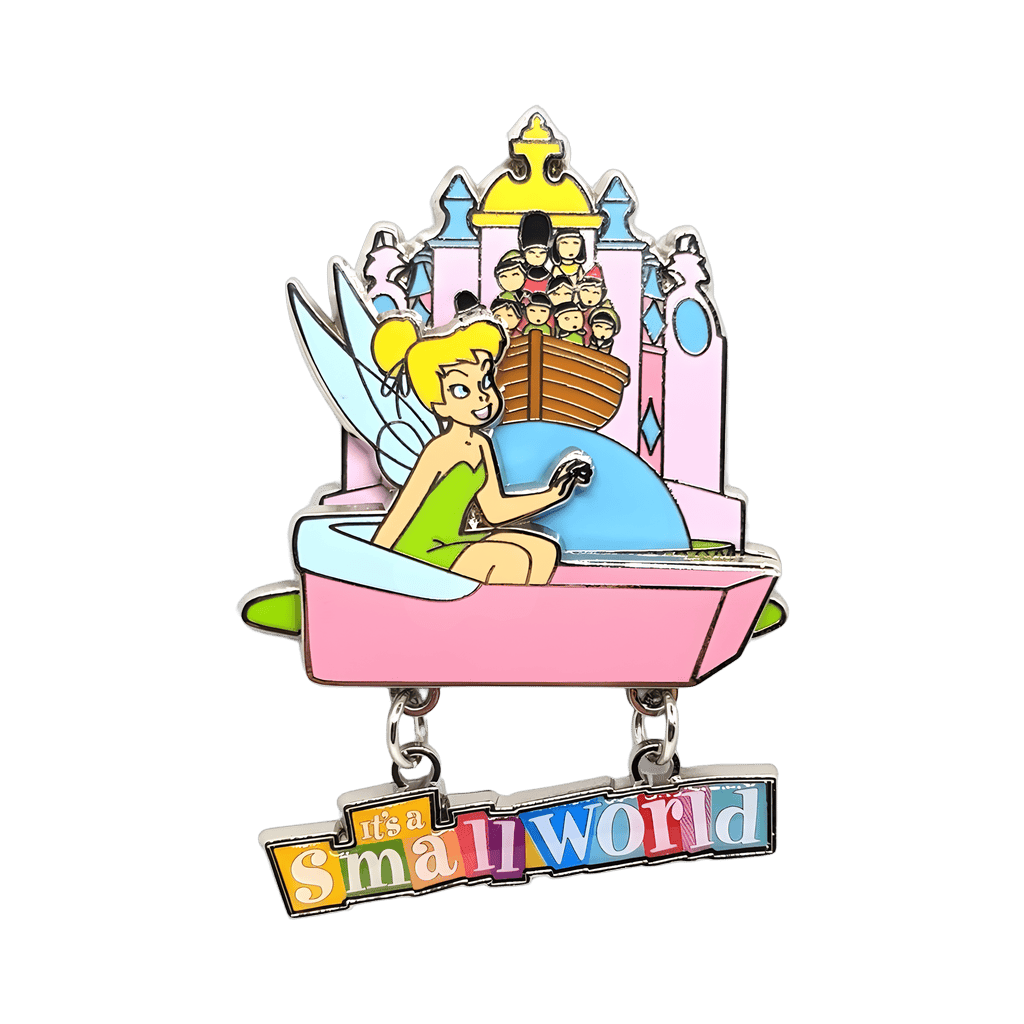 Tinker Bell Riding it's a small world Disney pin