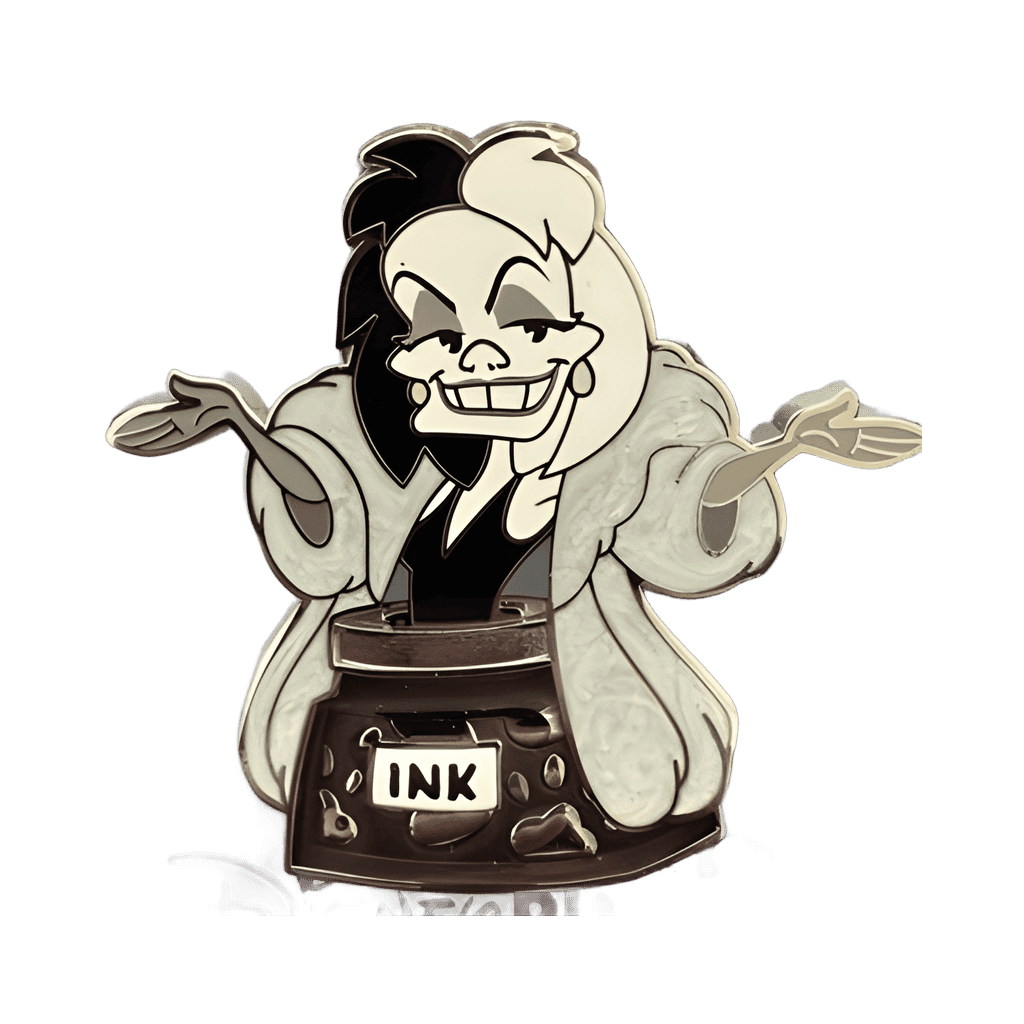 Cruella De Vil from 101 Dalmatians Disney pin
