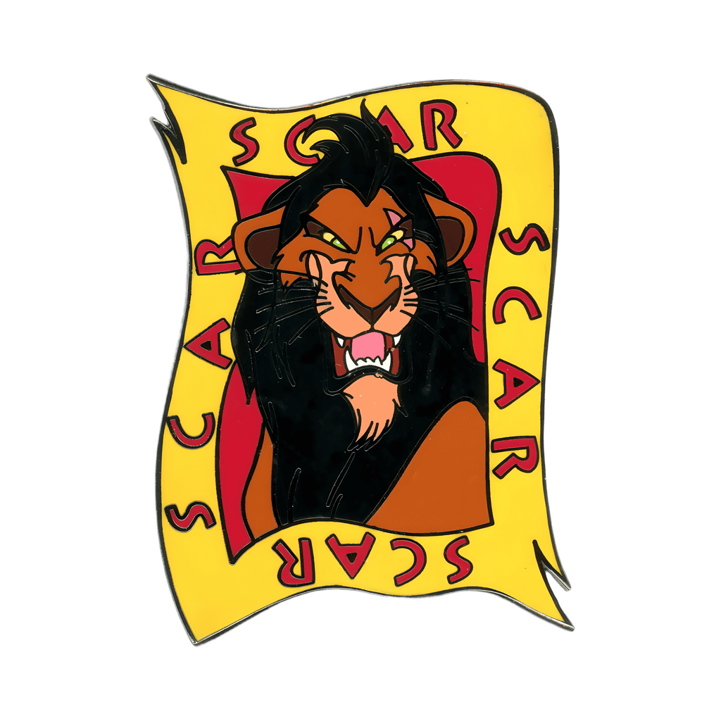 Scar in a Yellow Frame Disney pin