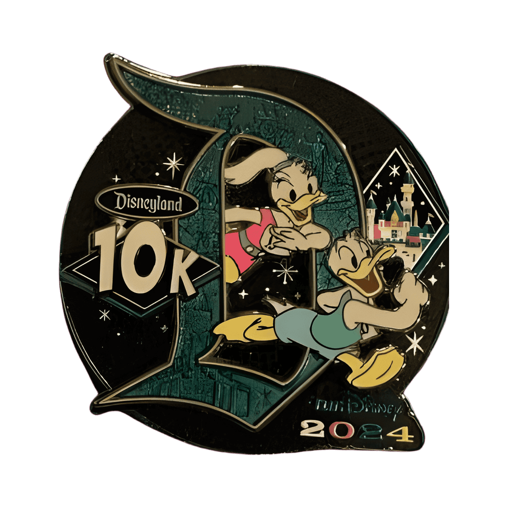 Disneyland 10K 2024 Donald and Daisy Disney pin