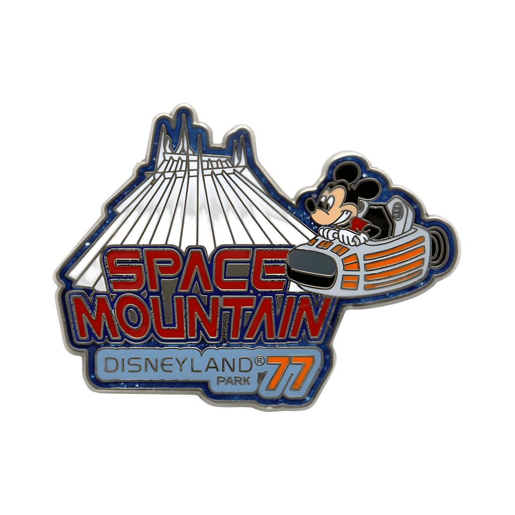 Space Mountain and Mickey Mouse Disney pin
