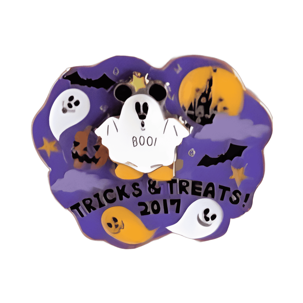 Ghost Mickey and Castle Disney pin
