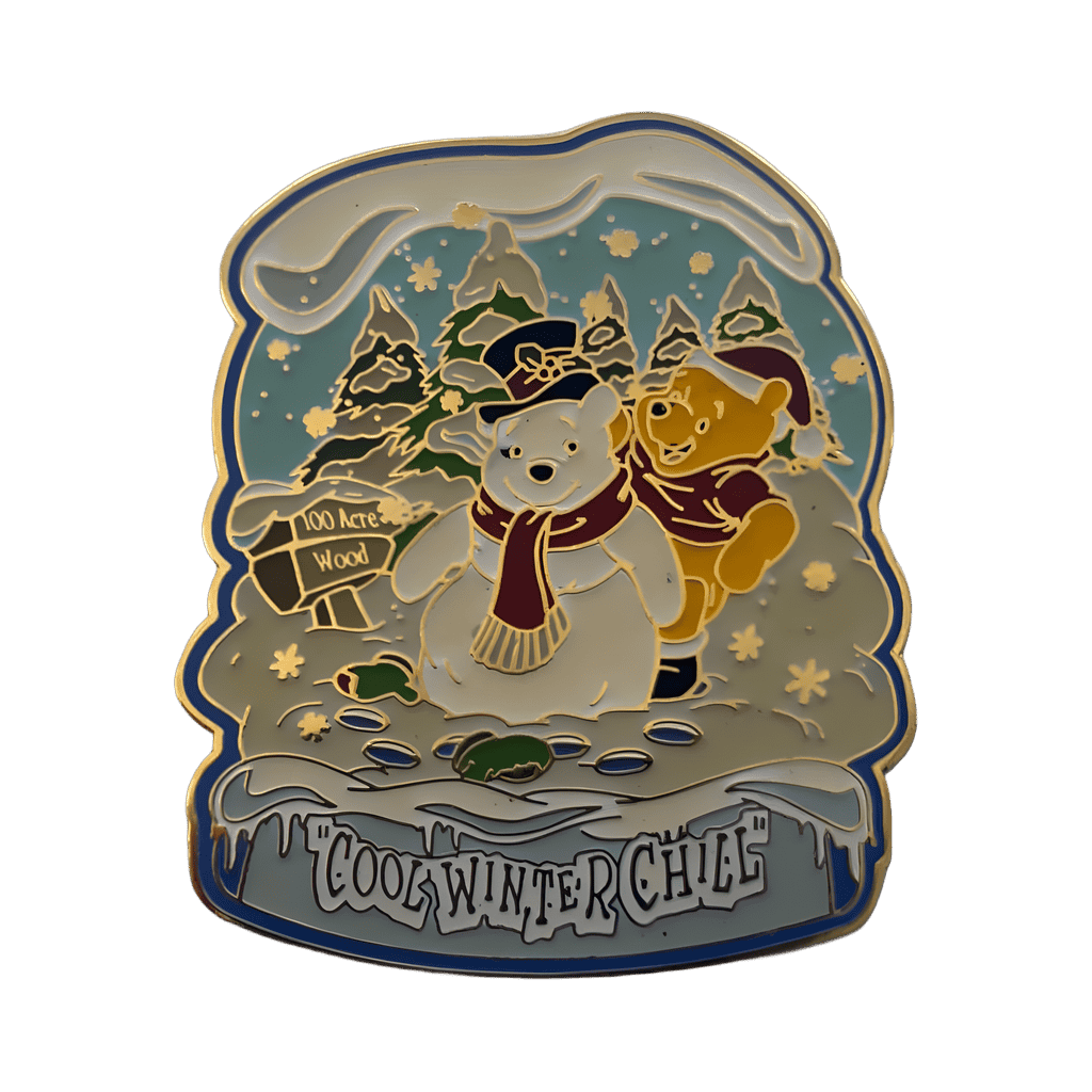 Cool Winter Chill - Winnie the Pooh & Snowman Disney pin