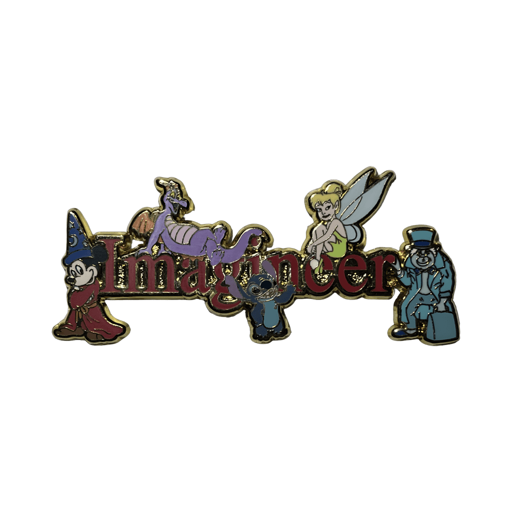 Imagineer Word with Characters Disney pin
