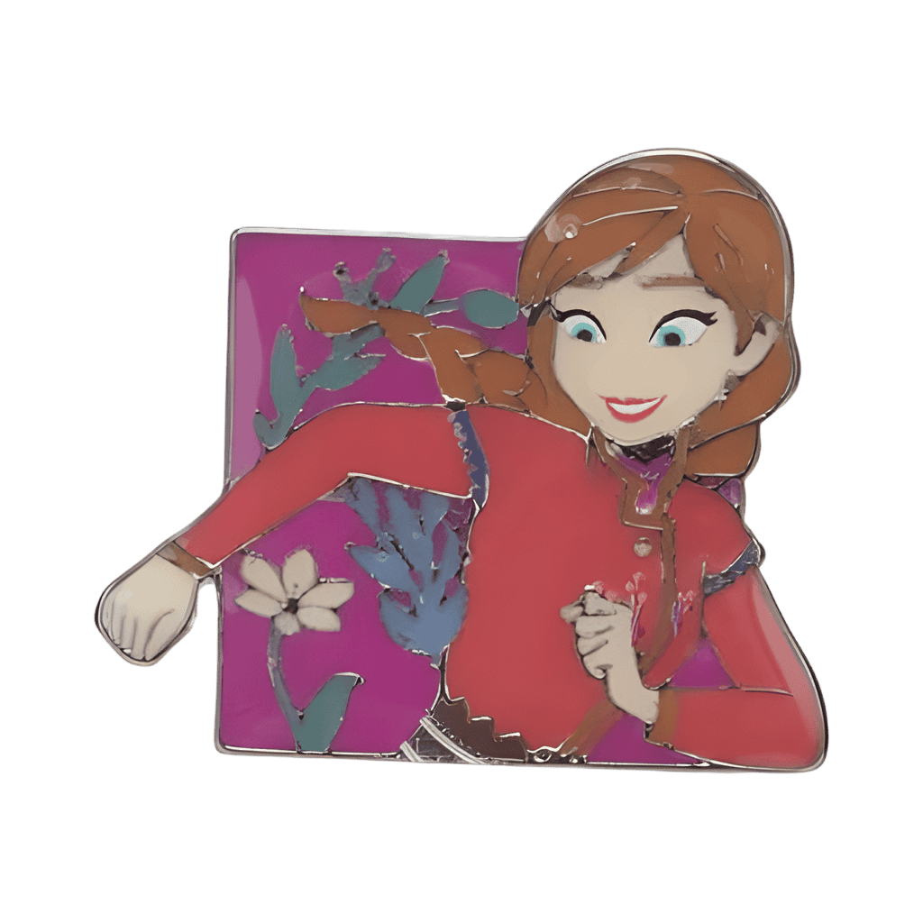 Anna running Disney pin