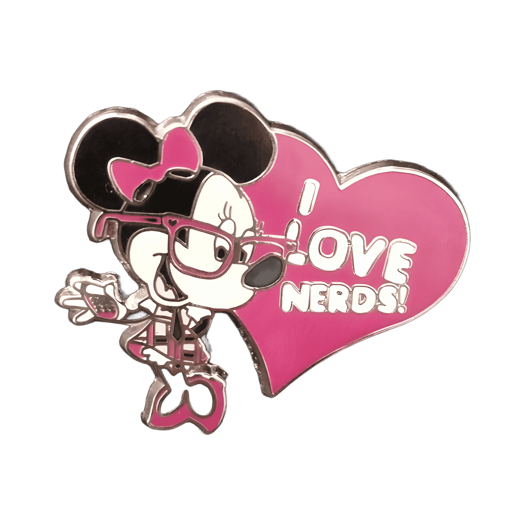 Minnie "I Love Nerds" Disney pin