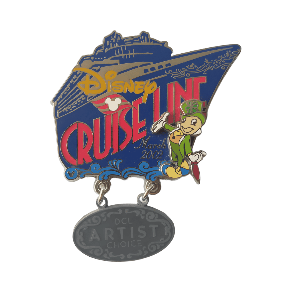 March 2002 Jiminy Cricket Dangle Disney pin
