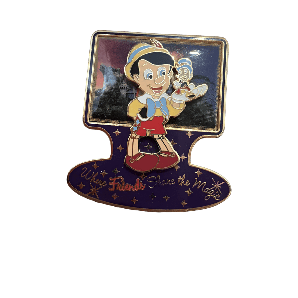 Where friends share the magic Pinocchio Disney pin