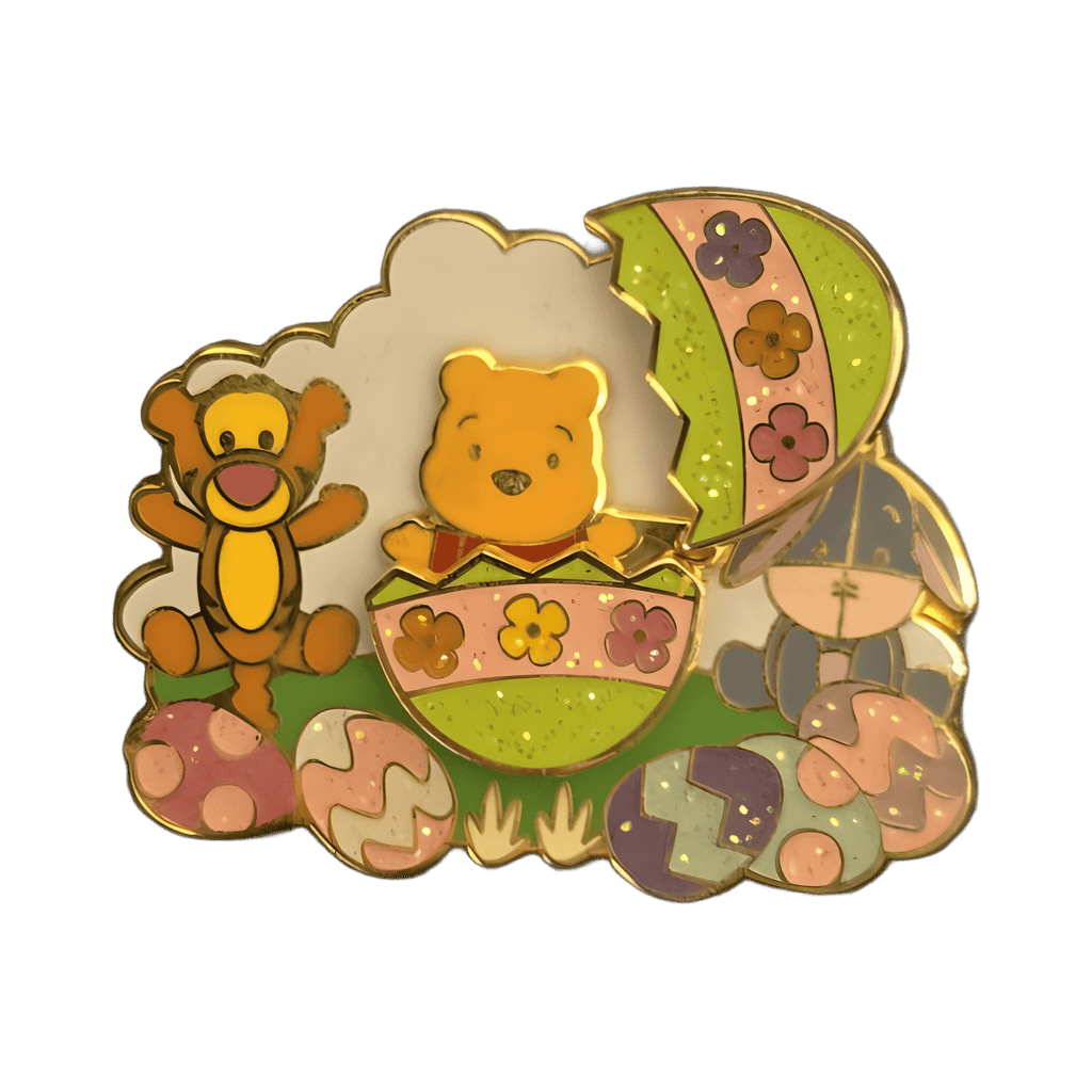 Winnie the Pooh, Tigger and Eeyore Hinged Easter Egg Pin Disney pin