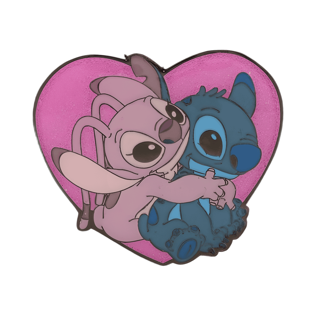 Stitch and Angel Heart Disney pin